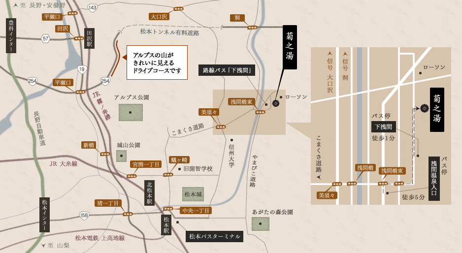 交通のご案内地図